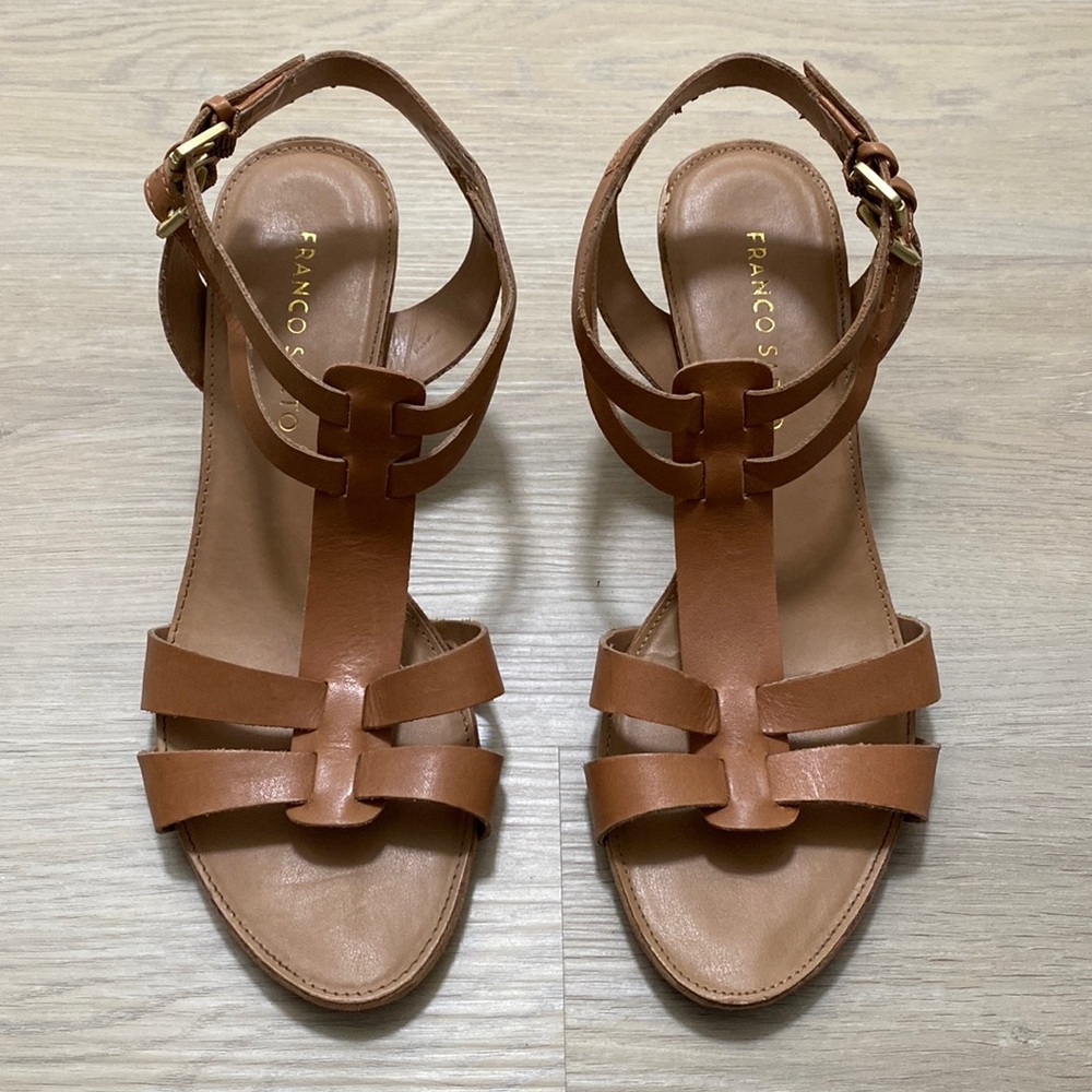 Franco Sarto Strappy Wedge Heel Sandal size 8